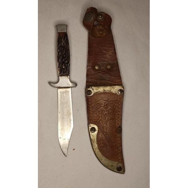 Ancien couteau de chasse MORA souvenir de SUISSE