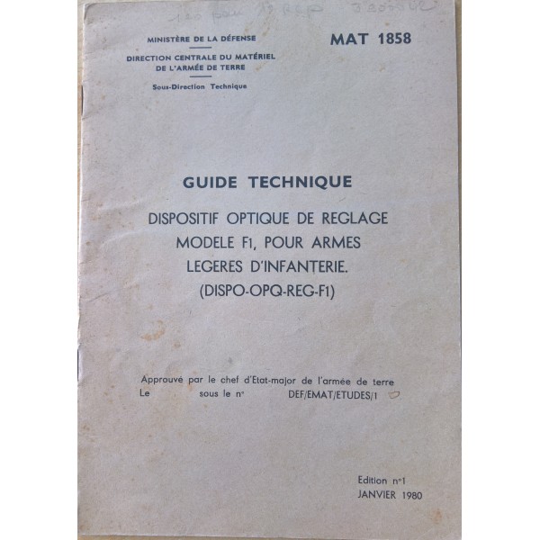 MAT 1858 Dispositif optique...