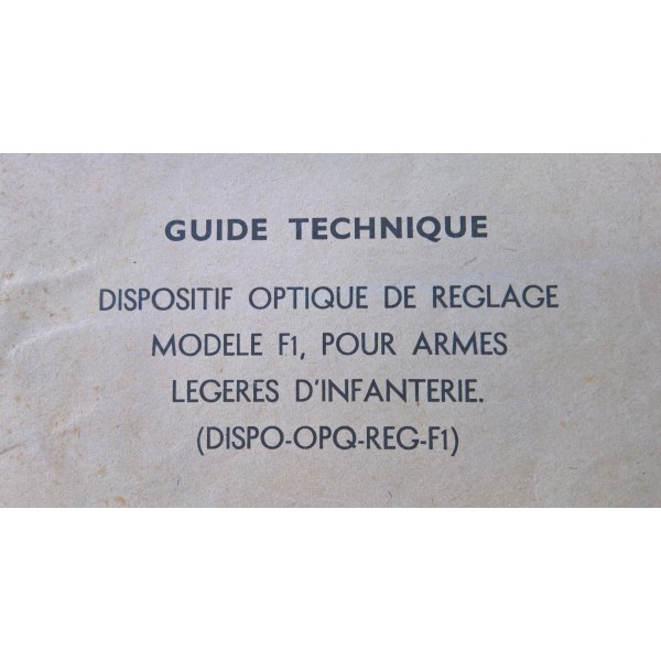 MAT 1858 Dispositif optique...
