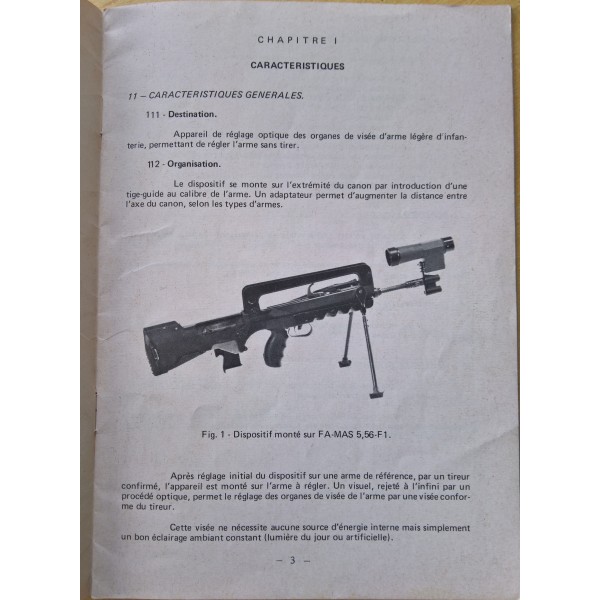 MAT 1858 Dispositif optique pour FAMAS