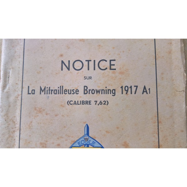Notice sur la mitrailleuse...