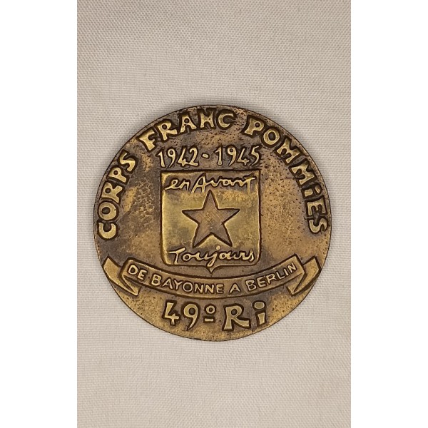 RARE médaille FFI Corps...