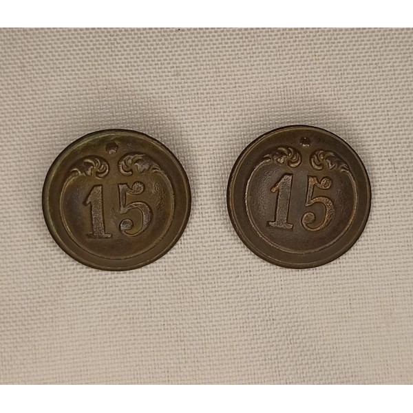 Boutons XIXème 15ème de...