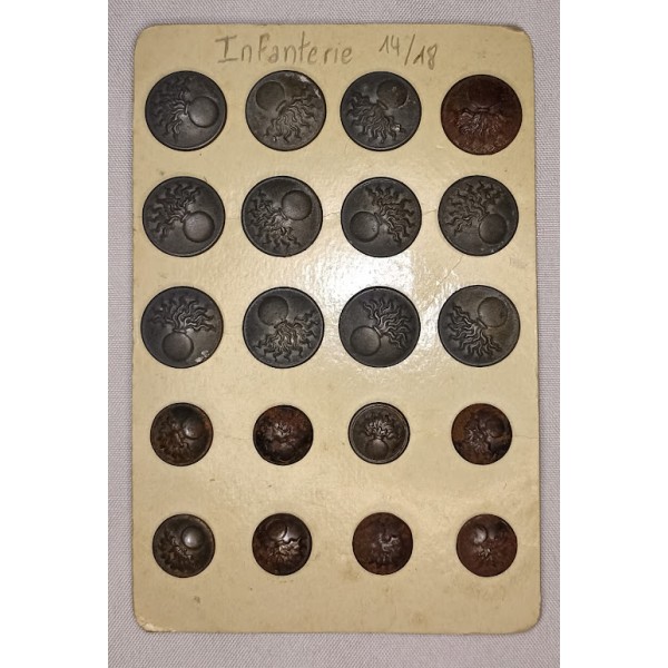 Boutons Infanterie Poilu...