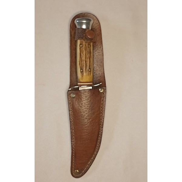 Ancien couteau de chasse fabrication ETAT manche en corne
