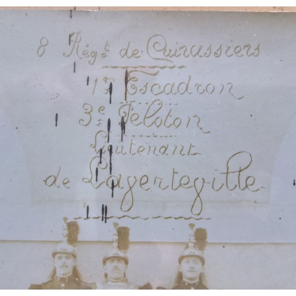 Cadre photo Piou-Piou, WW1 8ème Régiment de Cuirassiers