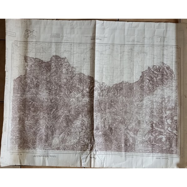 Carte double face Allemande Bordeaux Mérignac / Prades 1940 WW2