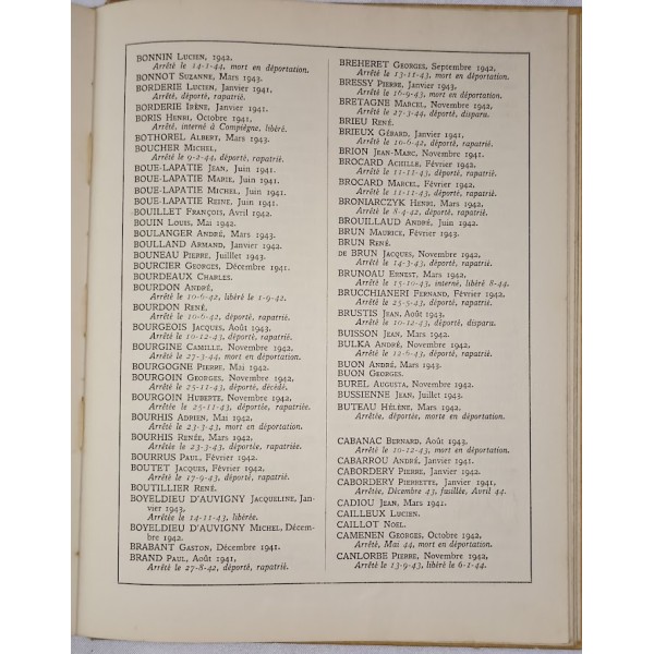 Rare livre du réseau de de résistance CASTILLE FFi 39/45 WW2