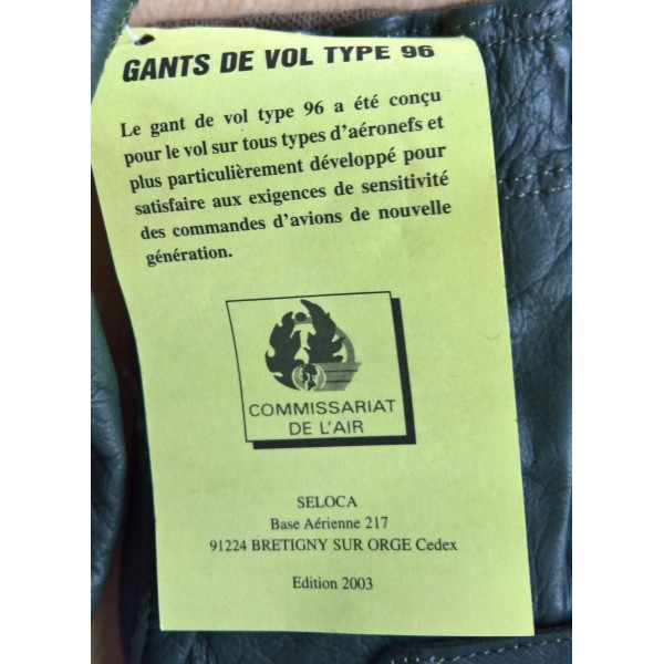 Gants neufs pilote de chasse Armée de l'air