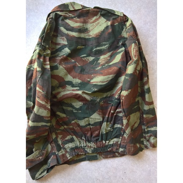 Veste treillis camo léopard, lézard 1978 Afrique Kolwezi