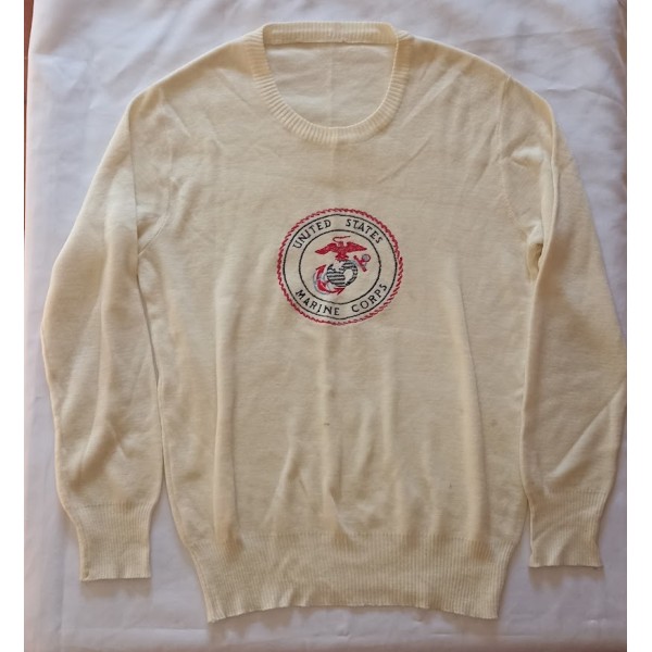 Sweat laine col rond USMC...