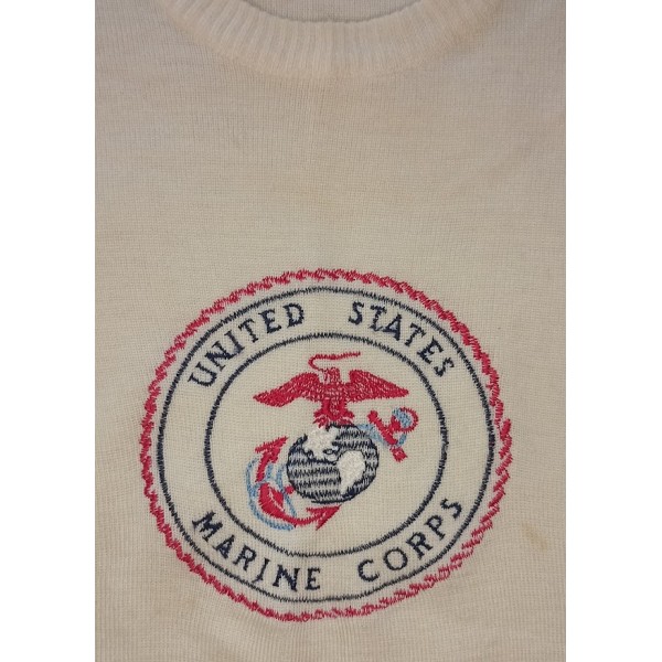 Sweat laine col rond USMC...
