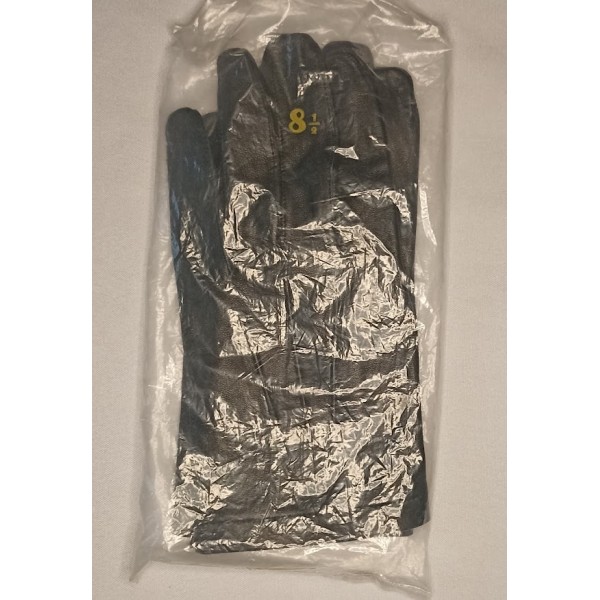 Paire de gant officier cuir noir taille 8 1/2