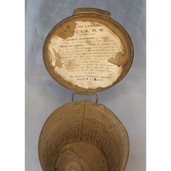 Boitier transport ARS 1919 daté 1929 Armée Française