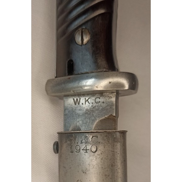 Baïonnette Mauser 98K même numéro Wehrmacht 1940 WW2