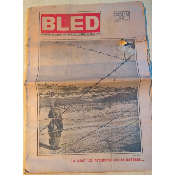 Rare journal militaire BLED...