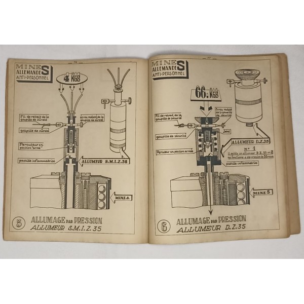 Manuel technique du GENIE Armée Française mines et pièges WW2