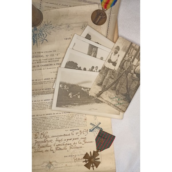 Souvenir Poilu du 144ème Régiment d'Infanterie guerre 14/18 campagne Maroc