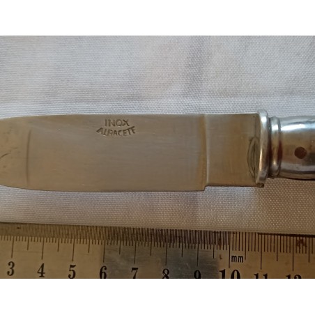 Couteau De Poche Espagnol Vintage INOX - Années 1960 - Lame Acier Inoxydable - Occasion