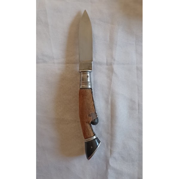 Ancien couteau de chasse pliant ALBACETE inox vintage