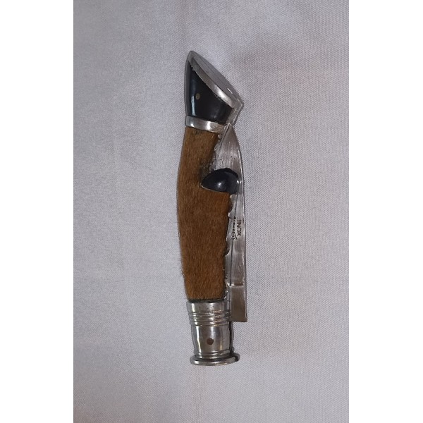 Ancien couteau de chasse pliant ALBACETE inox vintage