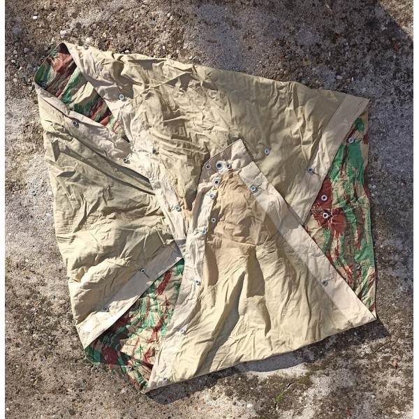 Tente poncho modèle 1951 camo Armée Française TAP guerre Algérie