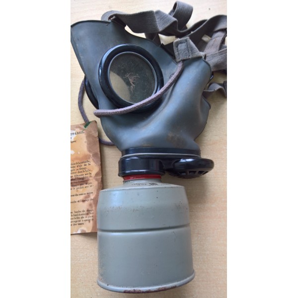 Masque à gaz Français DP défense passive WW2