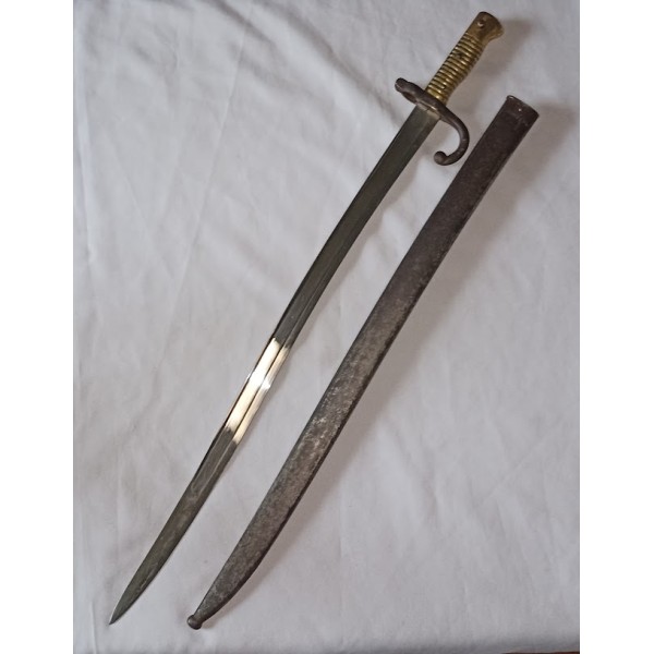 Sabre baïonnette Chassepot model 1868 monomatricule