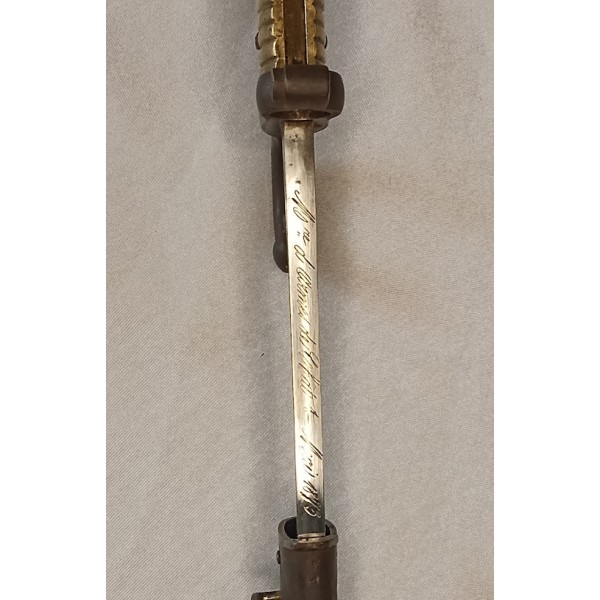 Sabre baïonnette Chassepot model 1868 monomatricule