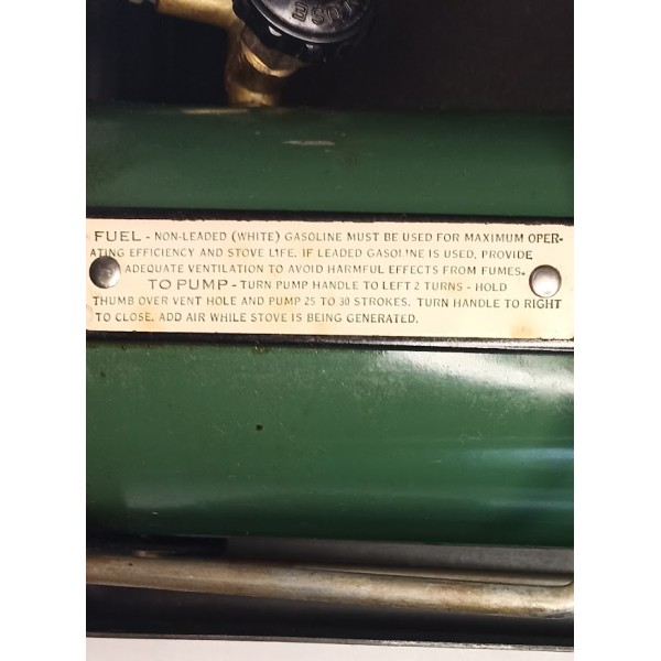 Réchaud double feu COLEMAN model 523 US Médical Département WW2