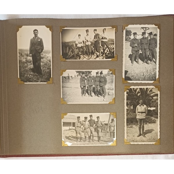 Album photos soldat 63ème RAA 1941/1943 campagne Maroc Libération Italie