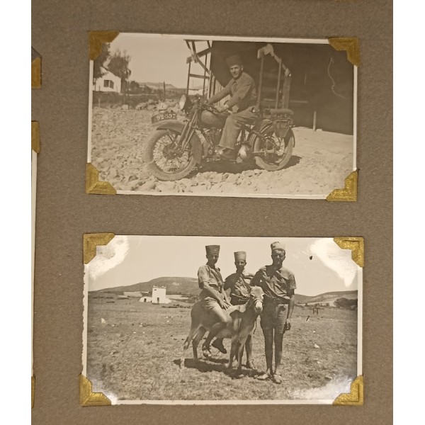 Album photos soldat 63ème RAA 1941/1943 campagne Maroc Libération Italie