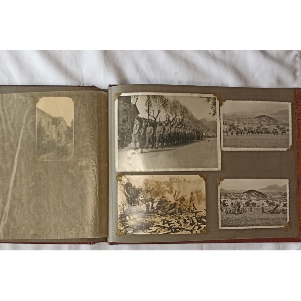 Album photos soldat 63ème RAA 1941/1943 campagne Maroc Libération Italie