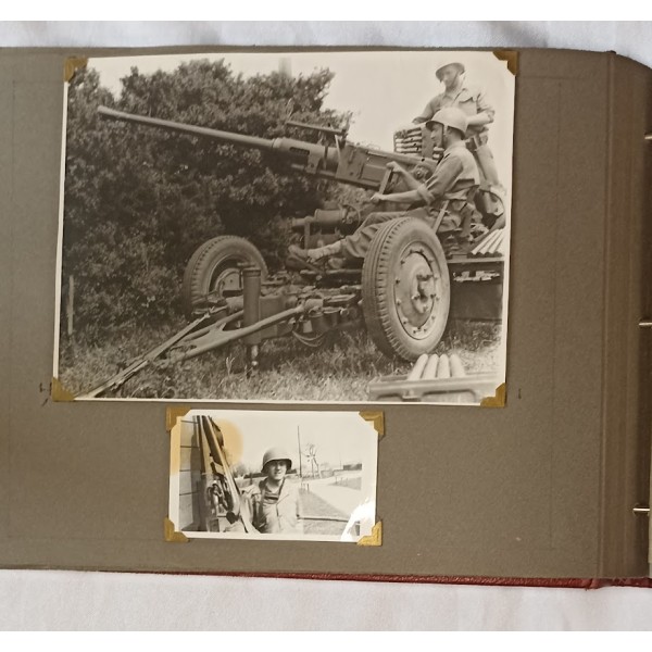 Album photos soldat 63ème RAA 1941/1943 campagne Maroc Libération Italie