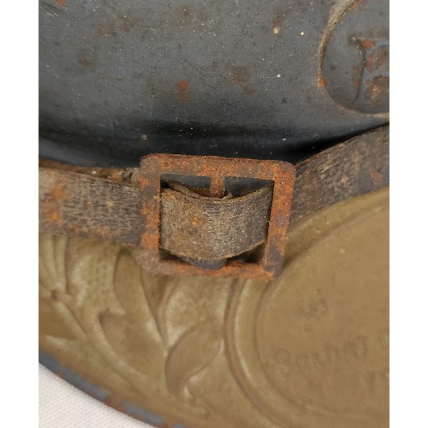 Casque Adrian 15 Infanterie Bleu Horizon Défilé de la victoire WW1