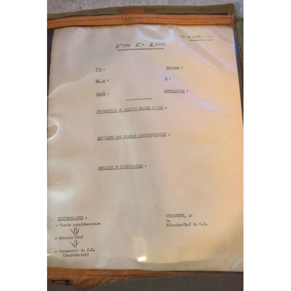 Porte-cartes Armée Française Guerre d' Algérie
