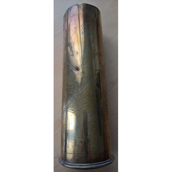 Douille gravée WW1 Anglaise