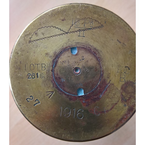 Douille gravée WW1 Anglaise