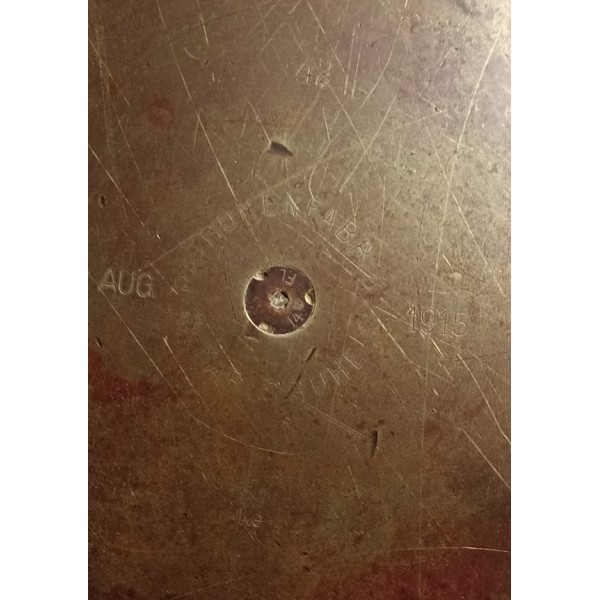 Artisanat de tranchées 14/18 cache pot gros calibre Allemand 1915