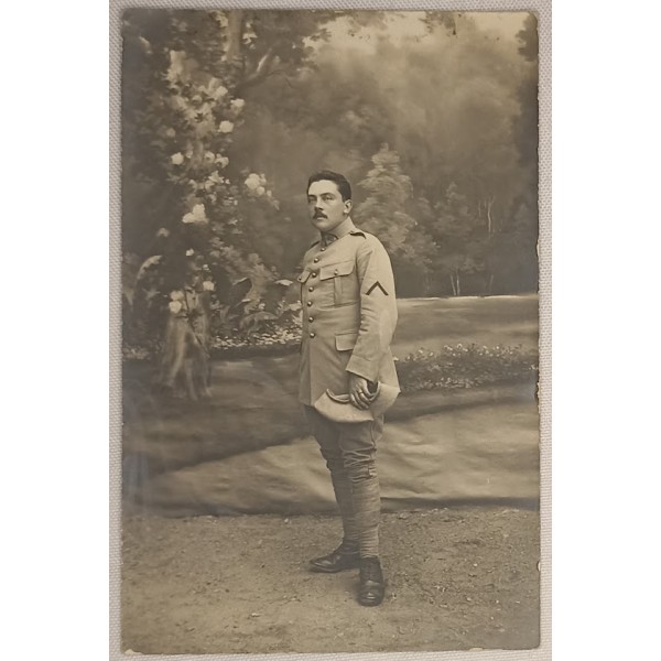 Carte photo soldat 20ème...