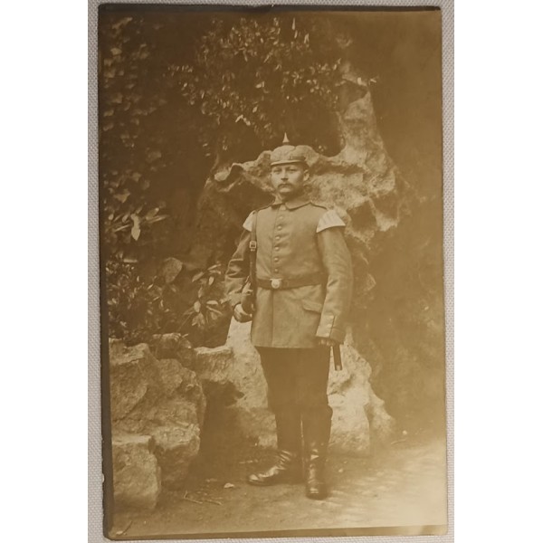 Carte photo soldat clairon...
