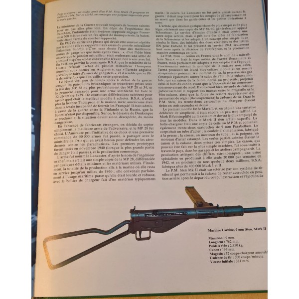 Livre "Armes légères de la seconde guerre mondiale "