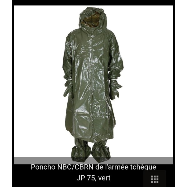 Tenue NBC Armée Tchèque