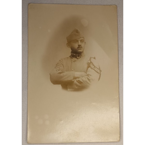 Carte photo soldat 167ème...