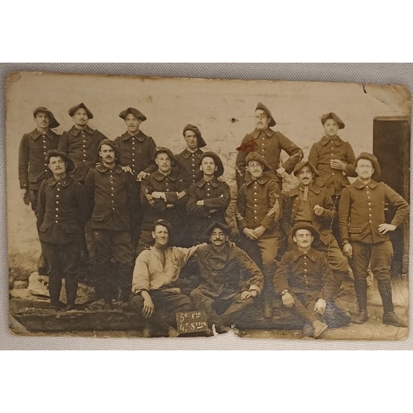 Carte photo soldats du 7ème...
