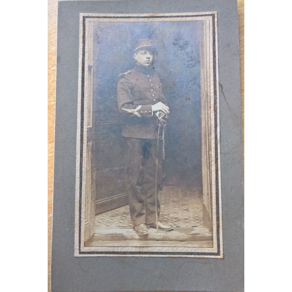 Photographies soldat Français 30ème Régiment d'artillerie 1900