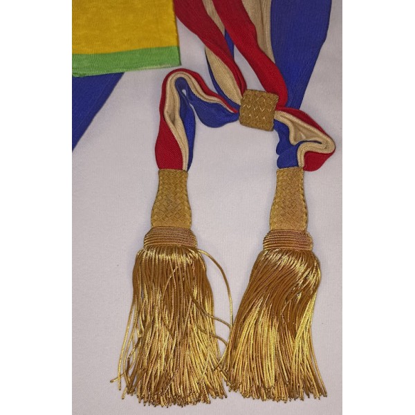 Ancienne écharpe de Maire et brassards UNC médaille Militaire