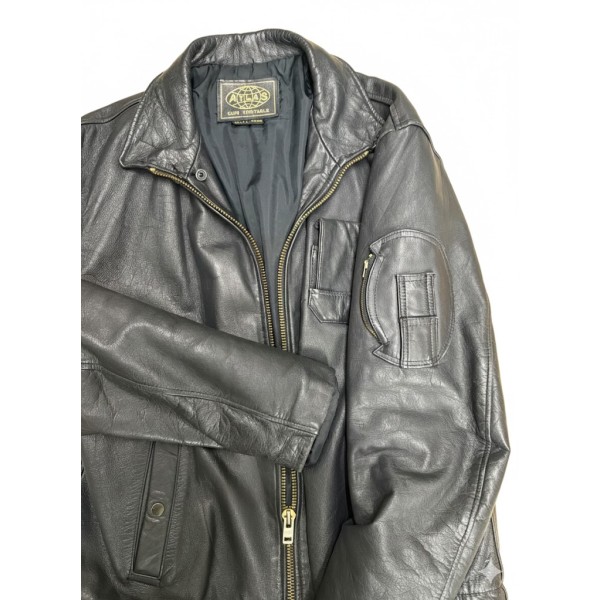 Blouson pilote Vintage en Cuir Véritable - Marque ATLAS
