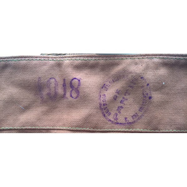 Musette cachou modèle 1892 du soldat Français Poilu WW1