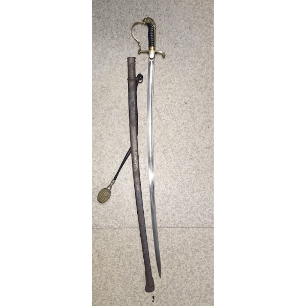 Sabre Officier Hollandais à tête de Lion WW1